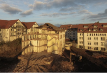 Ein Blick zur Baustelle